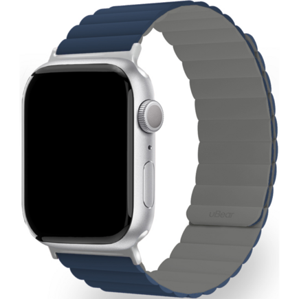 Двусторонний силиконовый ремешок с магнитной застёжкой uBear Mode для Apple Watch 42, 44, 45 мм, Ultra и Ultra 2